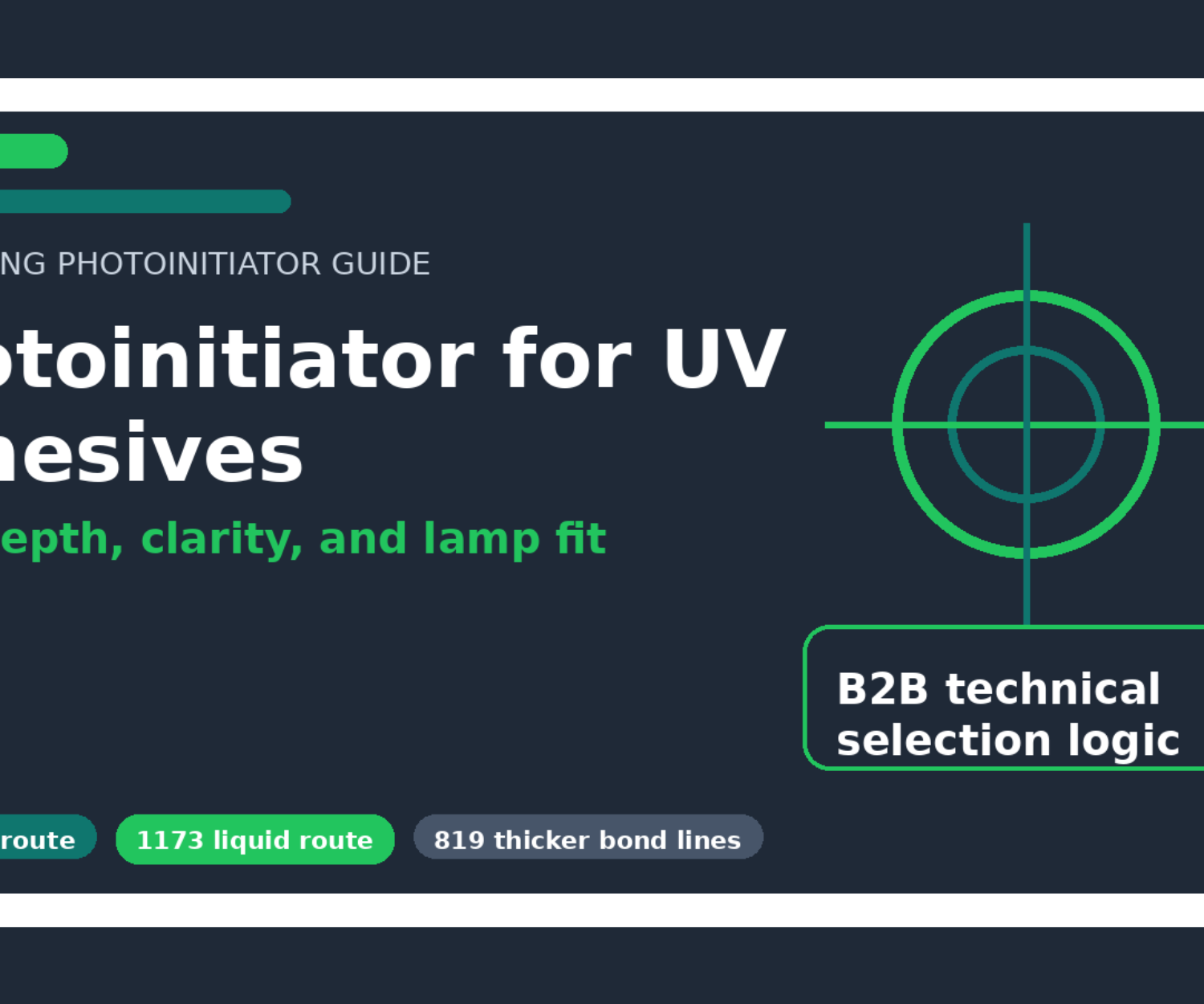 Featured image for Photoinitiator for UV Adhesives
