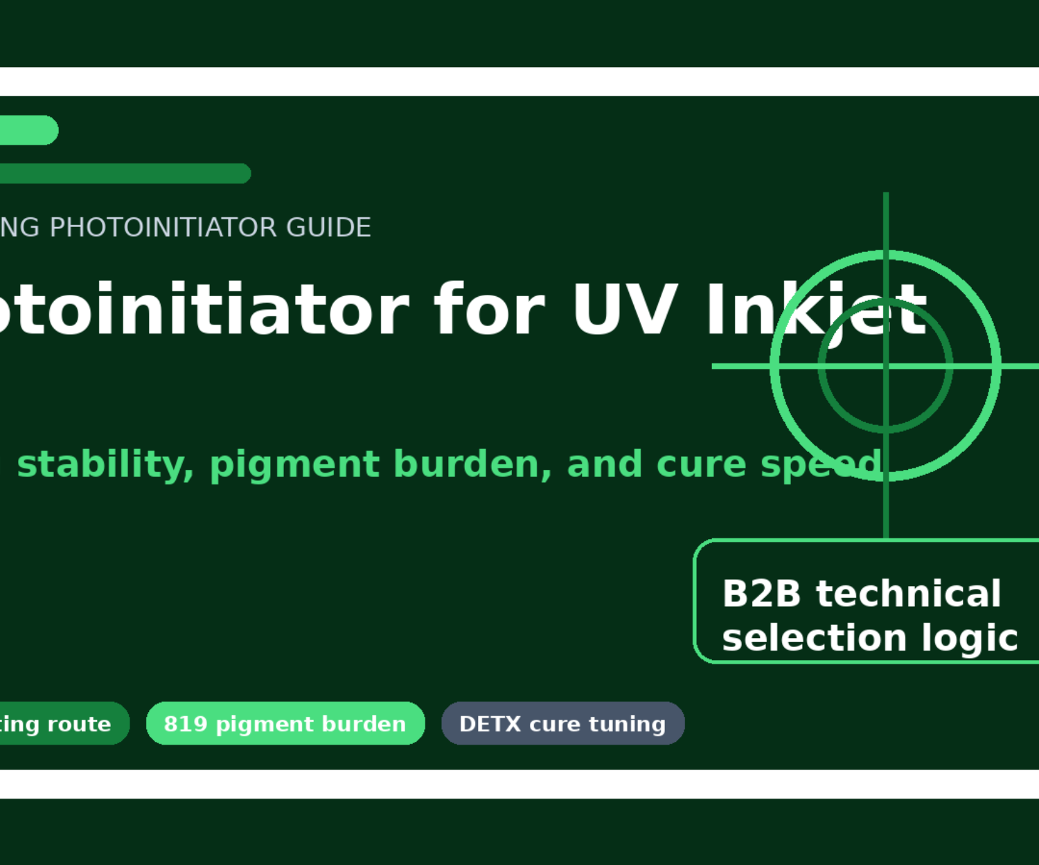 Featured image for Photoinitiator for UV Inkjet Ink