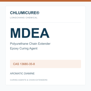CHLUMICURE® MDEA polyurethane chain extender and epoxy curing agent, CAS 13680-35-8