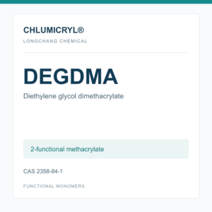 CHLUMICRYL DEGDMA monomer, Diethylene glycol dimethacrylate, CAS 2358-84-1