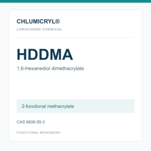CHLUMICRYL HDDMA monomer, 1,6-Hexanediol dimethacrylate, CAS 6606-59-3