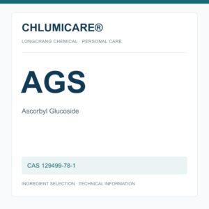 CHLUMICARE® AGS / Ascorbyl Glucoside CAS 129499-78-1 - product identification card