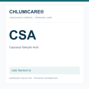 CHLUMICARE® CSA / Capryloyl Salicylic Acid CAS 78418-01-6 - product identification card