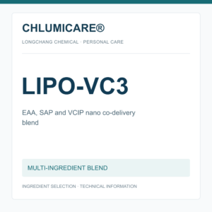 CHLUMICARE® LIPO-VC3 Multi-Active Nano Co-Delivery Blend - product identification card