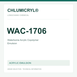 CHLUMICRYL® WAC-1706 Waterborne Acrylic Copolymer Emulsion - product identification card