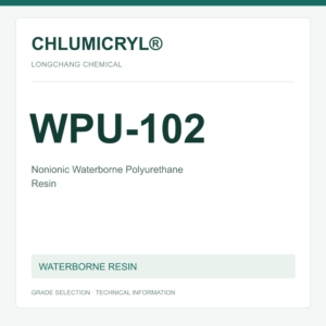 CHLUMICRYL® WPU-102 Nonionic Waterborne Polyurethane Resin - product identification card