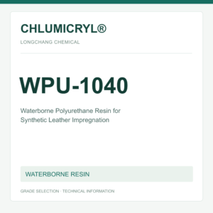 CHLUMICRYL® WPU-1040 Waterborne Polyurethane Resin for Synthetic Leather Impregnation - product identification card