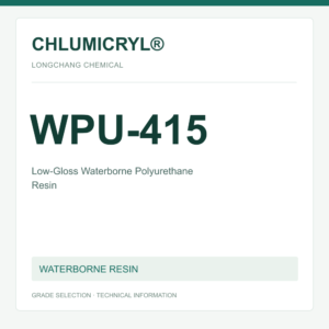 CHLUMICRYL® WPU-415 Low-Gloss Waterborne Polyurethane Resin - product identification card