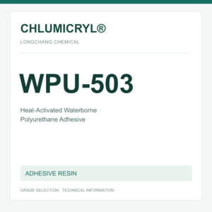 CHLUMICRYL® WPU-503 Heat-Activated Waterborne Polyurethane Adhesive - product identification card