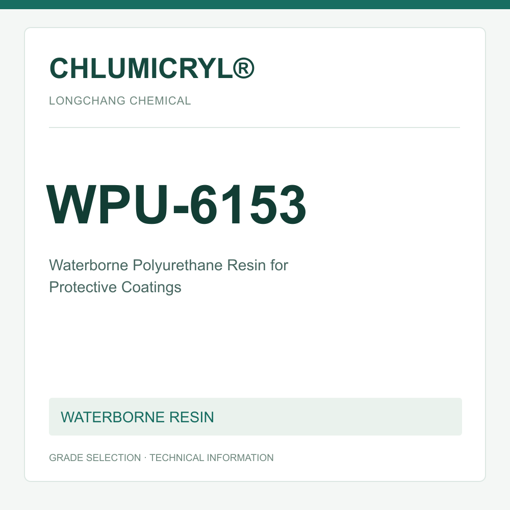 CHLUMICRYL® WPU-6153 Waterborne Polyurethane Resin for Protective Coatings - product identification card