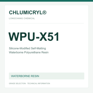 CHLUMICRYL® WPU-X51 Silicone-Modified Self-Matting Waterborne Polyurethane Resin - product identification card