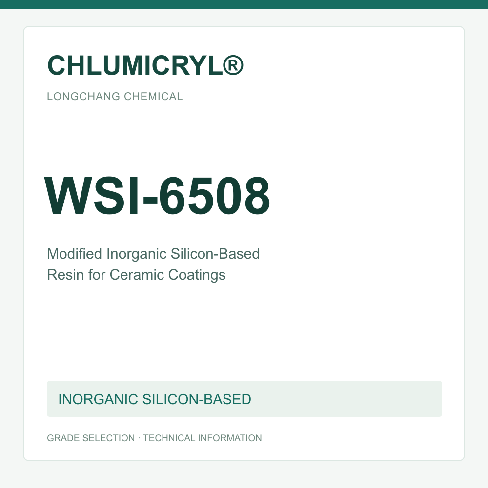 CHLUMICRYL® WSI-6508 Modified Inorganic Silicon-Based Resin for Ceramic Coatings - product identification card