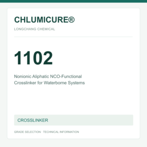 CHLUMICURE® 1102 Nonionic Aliphatic NCO-Functional Crosslinker for Waterborne Systems - product identification card
