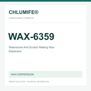 CHLUMIFE® WAX-6359 Waterborne Anti-Scratch Matting Wax Dispersion - product identification card