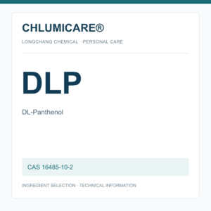 CHLUMICARE® DLP / DL-Panthenol CAS 16485-10-2 - product identification card