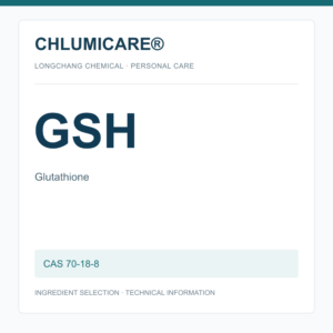 CHLUMICARE® GSH / Glutathione CAS 70-18-8 - product identification card