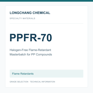 Longchang Chemical - Halogen-Free Flame-Retardant Masterbatch PPFR-70 for PP Compounds