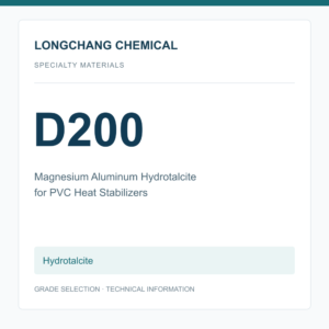 Longchang Chemical - Magnesium Aluminum Hydrotalcite D200 for PVC Heat Stabilizers