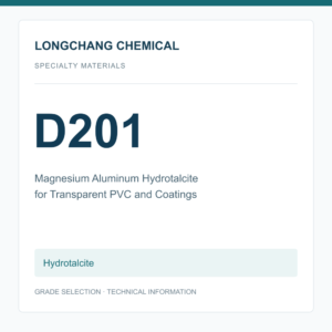 Longchang Chemical - Magnesium Aluminum Hydrotalcite D201 for Transparent PVC and Coatings