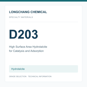 Longchang Chemical - High Surface Area Hydrotalcite D203 for Catalysis and Adsorption