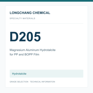 Longchang Chemical - Magnesium Aluminum Hydrotalcite D205 for PP and BOPP Film