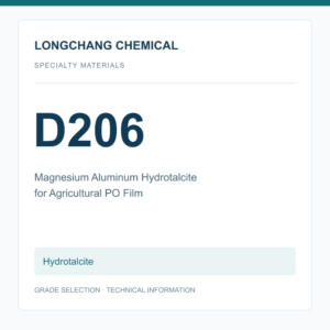 Longchang Chemical - Magnesium Aluminum Hydrotalcite D206 for Agricultural PO Film
